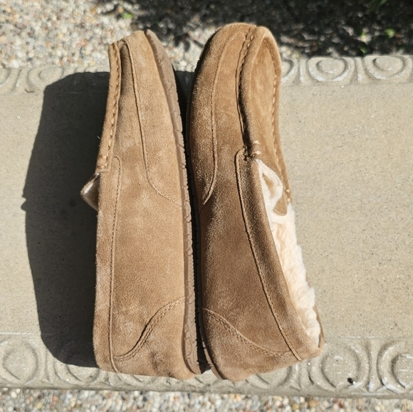 Nwot Men PAWZ BY BEARPAW Genuine Suede Caleb Moccasin Slipper  us 12 - Picture 1 of 13